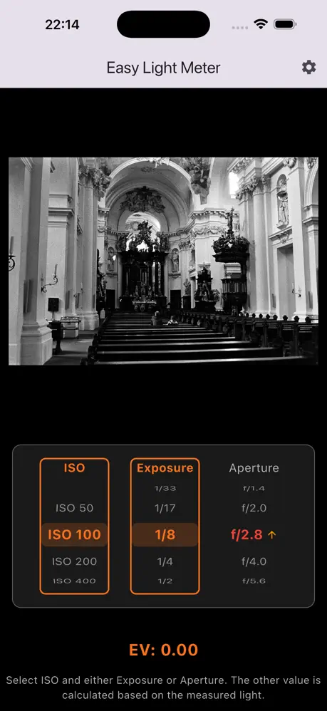 Easy Light Meter Screenshot 1