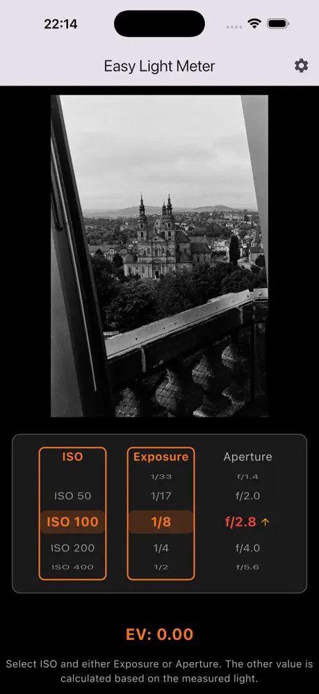 Easy Light Meter Screenshot 2